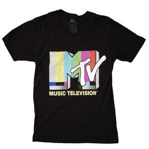 Black MTV 2017 Viacom International INC. T Shirt, Size Medium, 100 % Cotton